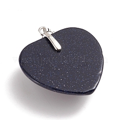 Синтетический синий авантюрин подвески&nbsp;G-I275-03J