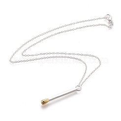 Ожерелья с подвесками из латуни&nbsp;LS-NJEW-F279-01S-RS