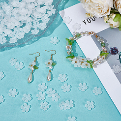 200 шт. 5-лепестковые прозрачные акриловые колпачки для бусин&nbsp;SACR-SP0001-45