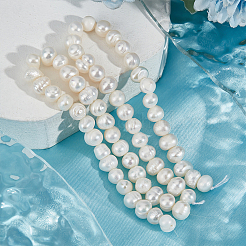 2 нить бусин из натурального культивированного пресноводного жемчуга&nbsp;PEAR-BBC0001-12
