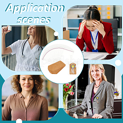 100 шт. Карточки-проигрыватели значков для ювелирных изделий из крафт-бумаги&nbsp;OPC-NB0001-04A