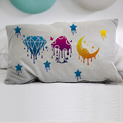 1 шт. трафареты для рисования с изображением плавящегося питомца DIY-MA0003-95A-04