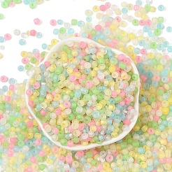 6/0 светящаяся стеклянная бусина&nbsp;SEED-NH0001-01I