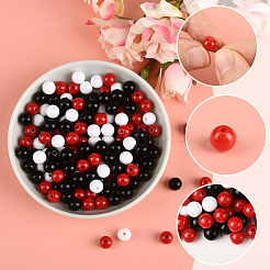 3 цвет непрозрачных акриловых бусин&nbsp;MACR-SP0001-94B