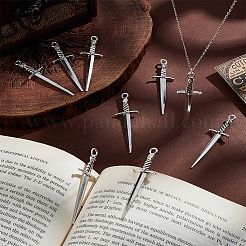 40 шт. тибетский стиль самодельный сплав меч оружие большие подвески&nbsp;FIND-UN0003-13