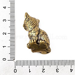 Латунные фигурки кошек миниатюрные статуэтки для домашнего офиса украшение рабочего стола&nbsp;KK-S335-04AB-C