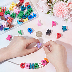 52шт 26 стиля непрозрачные акриловые европейские бусины&nbsp;OACR-UN0001-08