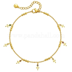 30шт латунные подвески с микропаве и кубическим цирконием&nbsp;ZIRC-CJ0001-20