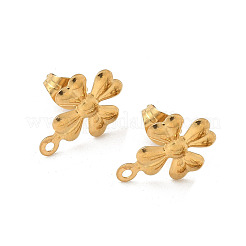 Фурнитура для сережек-гвоздиков из нержавеющей стали 304&nbsp;STAS-V015-28G