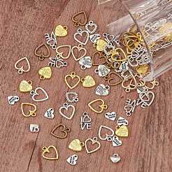 100 шт. 10 стиля подвески из сплава в тибетском стиле&nbsp;FIND-SZ0003-61