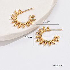 Серьги-гвоздики из нержавеющей стали 304 в форме солнца&nbsp;ZJ1765-2