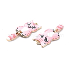 Подвески из светлого золота с покрытием из сплава и эмали&nbsp;ENAM-G210-01LG-05