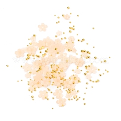 Цветок пластиковые кабошоны гвоздь MRMJ-I001-03G