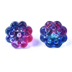 Прозрачные брызги окрашенные стеклянные подвески&nbsp;GLAA-S054-27A