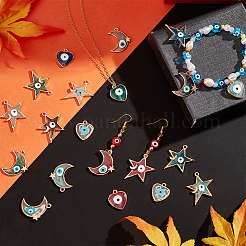 Подвески из сплава эмали 36шт 18 стиля&nbsp;ENAM-CA0001-37