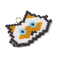 Подвески ручной работы из стеклянных бусин в форме головы кошки&nbsp;PALLOY-MZ00933-02