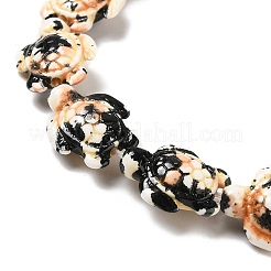 Нити из синтетических бирюзовых бусин&nbsp;G-P507-05G