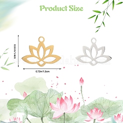 30 шт. подвески из нержавеющей стали 201 двух цветов&nbsp;RESI-SZ0003-21