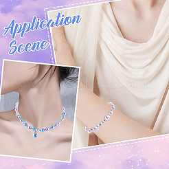 880 шт. Радуга абс пластик имитация жемчуга бусины&nbsp;OACR-SP0001-19