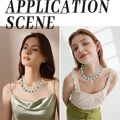 2 нити натуральных магнезитовых бусин&nbsp;G-PA0001-53