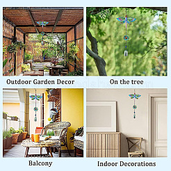 Железная бабочка ветряная музыка с колокольчиком&nbsp;HJEW-WH20003-23B