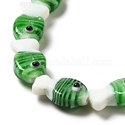 Бусы лэмпворк ручной работы&nbsp;LAMP-G154-07H