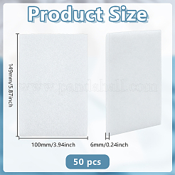 50 шт. полиэстеровых чистящих салфеток&nbsp;AJEW-GO0003-02