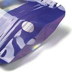 Прямоугольные блестящие голографические пакеты из ПВХ с застежкой-молнией&nbsp;ABAG-P011-01B-03