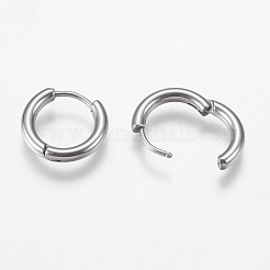 Фурнитура для сережек-колец huggie hoop из нержавеющей стали 201&nbsp;X-STAS-F149-33P-C