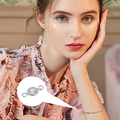 100 шт. латунные подвески-коннекторы с прозрачным кубическим цирконием&nbsp;FIND-UN0007-53