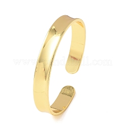 Простые латунные браслеты-манжеты для женщин&nbsp;BJEW-C140-28G