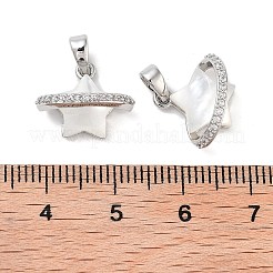 Латунные микропаве прозрачные подвески с фианитом&nbsp;KK-B102-29P