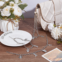 Цепи из сплава для ботинок&nbsp;AJEW-WH20048-23P