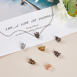 Сплавочные овальные бусины тибетского стиля &nbsp;PALLOY-GL0001-02