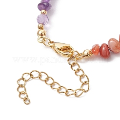 Браслеты из натурального розового кварца&nbsp;BJEW-JB11741-02