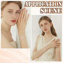 3 шт. латунный прозрачный кубический цирконий квадратный слайдер браслет изготовление&nbsp;BJEW-BBC0001-18