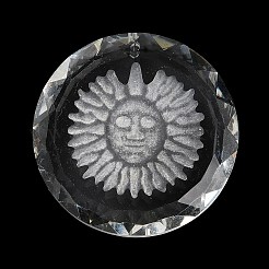 Прозрачные стеклянные подвески&nbsp;X-GLAA-Q090-03