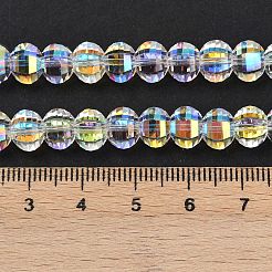 Гальванизируйте прозрачное стекло бисер нитей&nbsp;EGLA-B011-08A-AB02