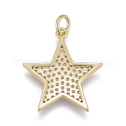 Латунные микропаве прозрачные подвески с фианитом&nbsp;X-ZIRC-M108-28-G