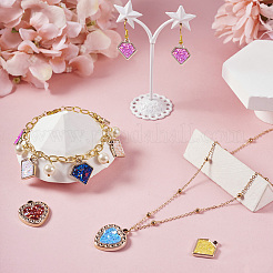 30 шт. 2 стиля акриловые подвески с УФ-покрытием&nbsp;PACR-TA0001-13