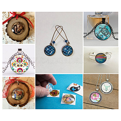 Прозрачные стеклянные кабошоны&nbsp;GGLA-CD0001-05