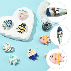 8шт 8 цвета фарфоровые бусины ручной работы&nbsp;PORC-FS0001-52