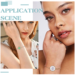 12шт 2 цвета 304 нержавеющая сталь браслет изготовление&nbsp;STAS-ME0001-67