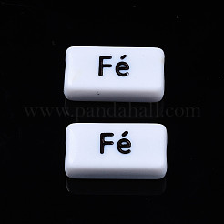 Непрозрачные акриловые бусины в стиле крафт&nbsp;MACR-N012-07