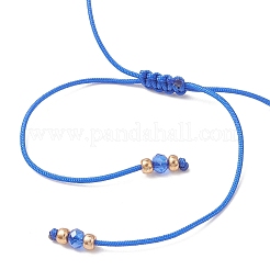 Плетеные браслеты из стеклянных и бисера&nbsp;BJEW-MZ00283-01