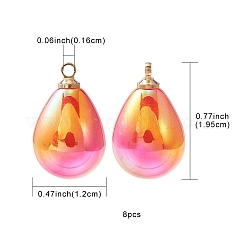 8шт акриловые подвески с УФ-покрытием&nbsp;FIND-YW0002-04E