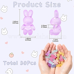 30 шт. матовые акриловые бусины&nbsp;MACR-YW0003-92