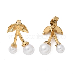 Серьги-гвоздики из нержавеющей стали 304 вишневые&nbsp;EJEW-L287-066G