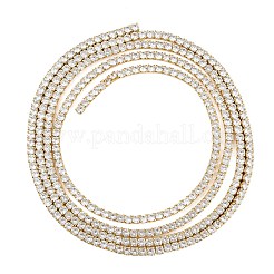 925 цепочка из стерлингового серебра с прозрачным кубическим цирконием&nbsp;STER-C016-02B-G02