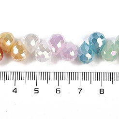 Стеклянные бусины с гальваническим покрытием &nbsp;EGLA-B009-02